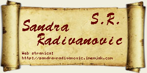 Sandra Radivanović vizit kartica